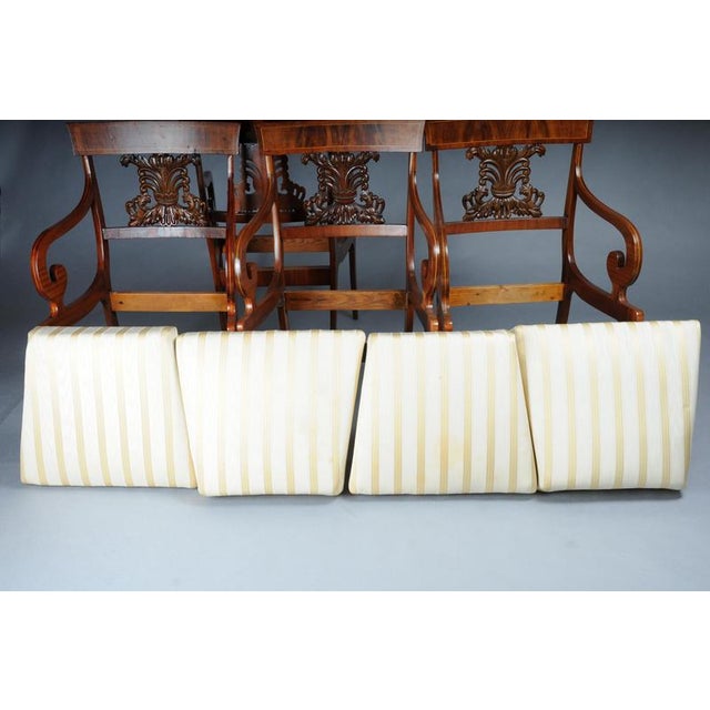 Biedermeier Armchairs in Mahogany, 1835, Set of 4 For Sale - Image 14 of 18