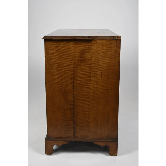 18th Century 18th Century Chippendale Maple and Mahogany Kneehole Desk For Sale - Image 5 of 9