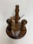 Vintage Mid-Century Wood & Glass Condiment Caddy Salt & Pepper Mill Set For Sale - Image 4 of 12