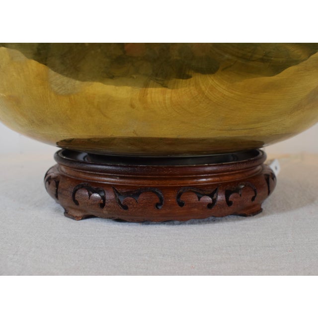 Gold Frederick Cooper Chinoiserie Inspired Table Lamp With Pagoda Shade For Sale - Image 8 of 9