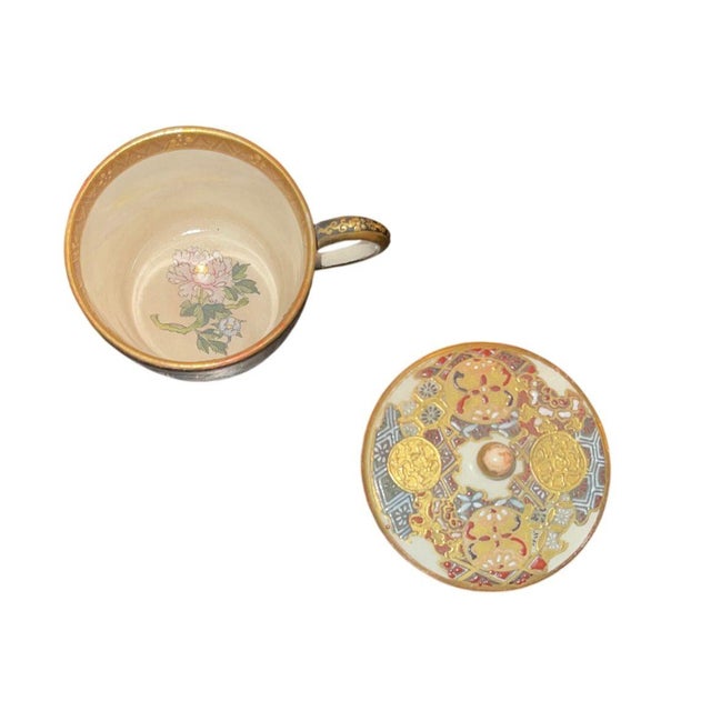 Meiji Period Japanese Satsuma Porcelain Tea Set, 19th Century. For Sale - Image 12 of 12