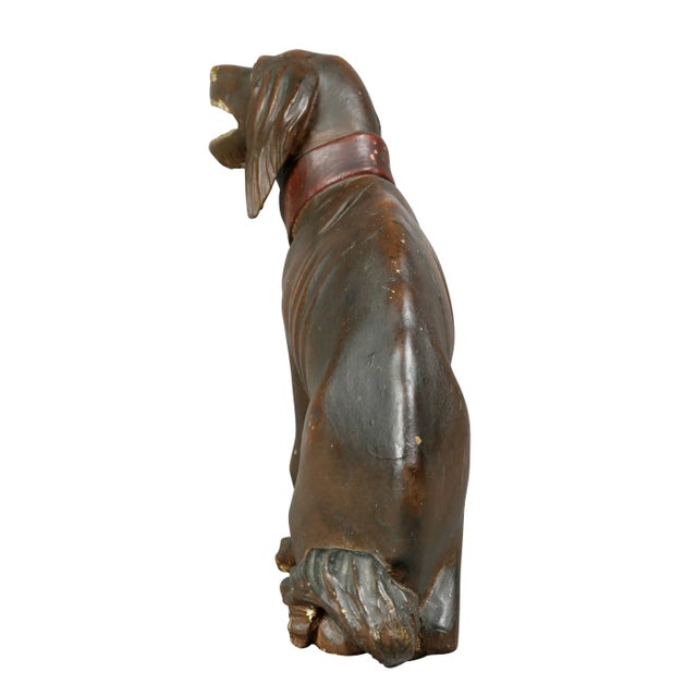 Painted and Carved Wood Dog For Sale In Boston - Image 6 of 9