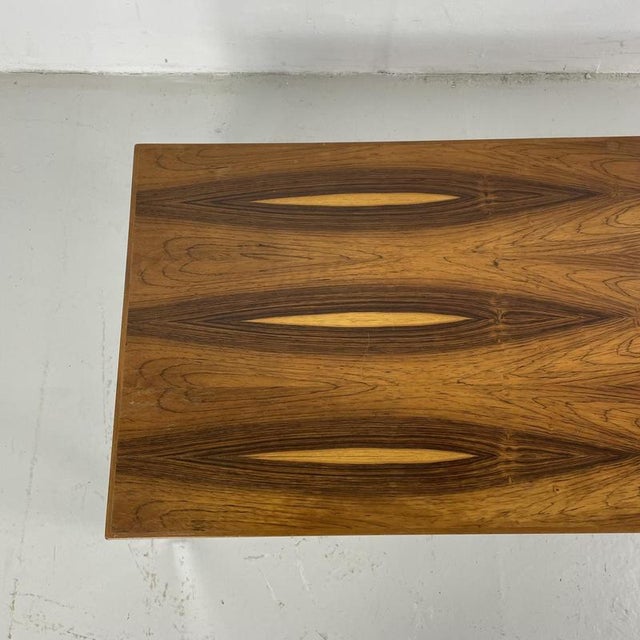 Mid-Century Rosewood and Chrome Coffee Table from Merrow Associates, 1960s For Sale - Image 6 of 11