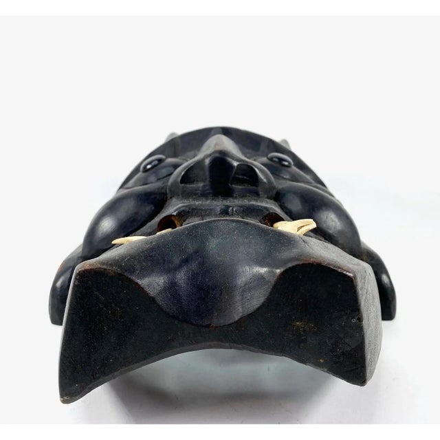 2020s Vintage Japanese Noh Theater Mask of Kanawa Character For Sale - Image 5 of 7