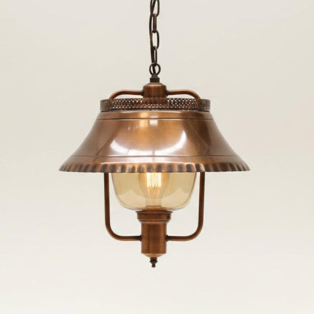 Copper Vintage Moe Light Copper Pendant Light| Thomas Industries For Sale - Image 8 of 8