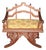 1960's Chinoiserie Style Carved Savonarola Chair For Sale