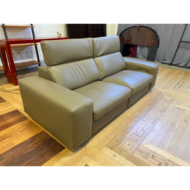 Roche Bobois Leather "Moving" Recliner Sofa Chairish