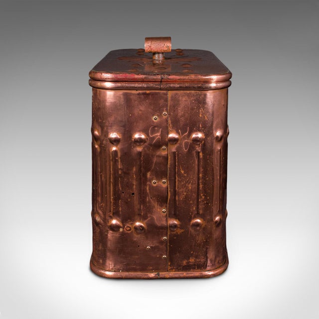 Metal Vintage Dairyman's Cooler, English Copper, Milk, Ice Cream Cool Box, Mid Century For Sale - Image 7 of 12