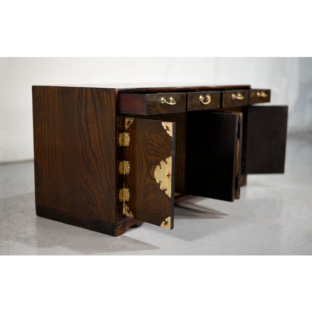Vintage Chinoiserie Chests With Brass Hardware - A Pair For Sale In Chicago - Image 6 of 13