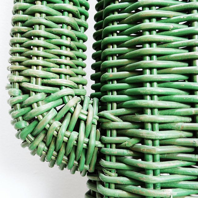 Hand-Woven Rattan Saguaro Cactus Sculpture, 1970s For Sale - Image 9 of 14