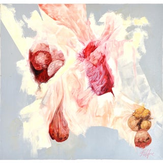 1990s Emergence Acrylic on Canvas by Artist Behfar For Sale