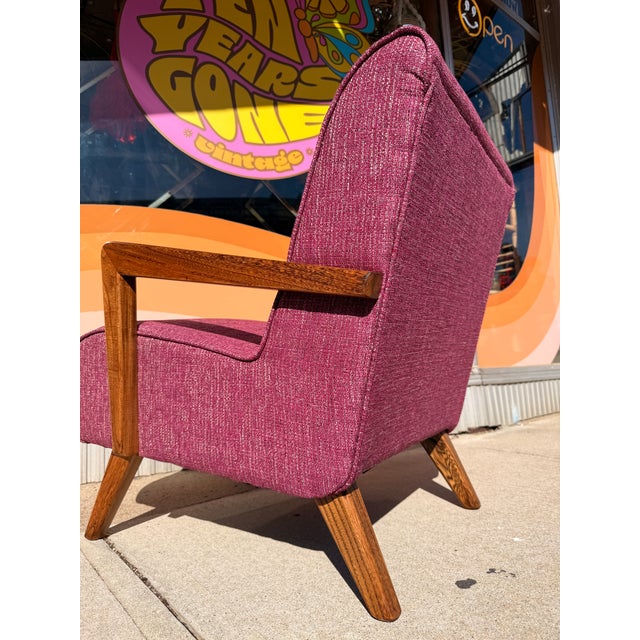 Fully Restored 1950's Mid-Century Modern Armchair For Sale - Image 11 of 17