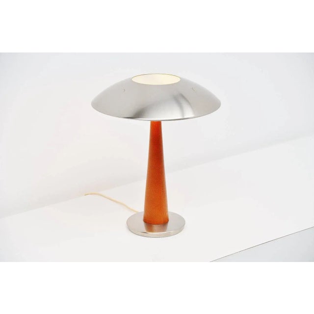 Leather Table Lamp Model 8041 from Stilnovo, Italy, 1960s For Sale - Image 6 of 11