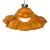 1960s Orange Venini Murano "Hat" Style Pendant by Toni Zuccheri For Sale