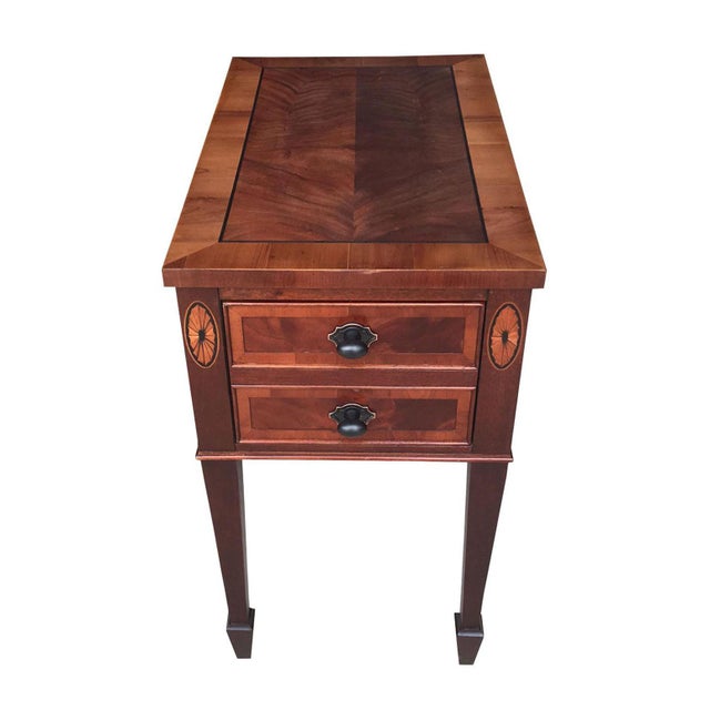 Hekman Mahogany Side Table With Drawer Chairish