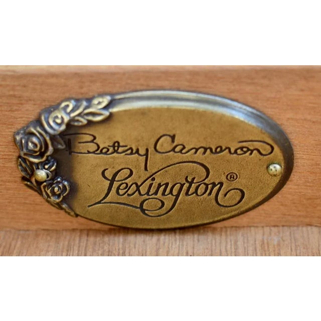 Lexington Cherry Table Americana Style Vintage Stand Pull Out Drawer For Sale - Image 11 of 12