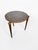 Wood 1960s Vintage Mid Century Laminate Top Round Side Accent Table For Sale - Image 7 of 7