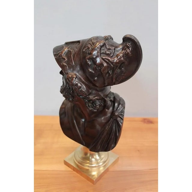 Metal Bust of Pericles, 1920s, Bronze For Sale - Image 7 of 13