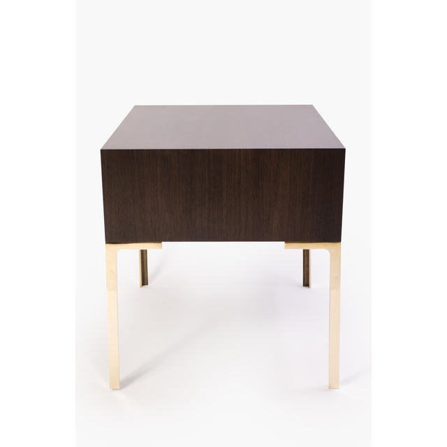 Not Yet Made - Made To Order Astor Nightstands in Contrasting Ebony & Ivory by Montage - Pair For Sale - Image 5 of 11