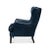 American Classic Leather Wingback Chair Chateau Blue For Sale - Image 3 of 12