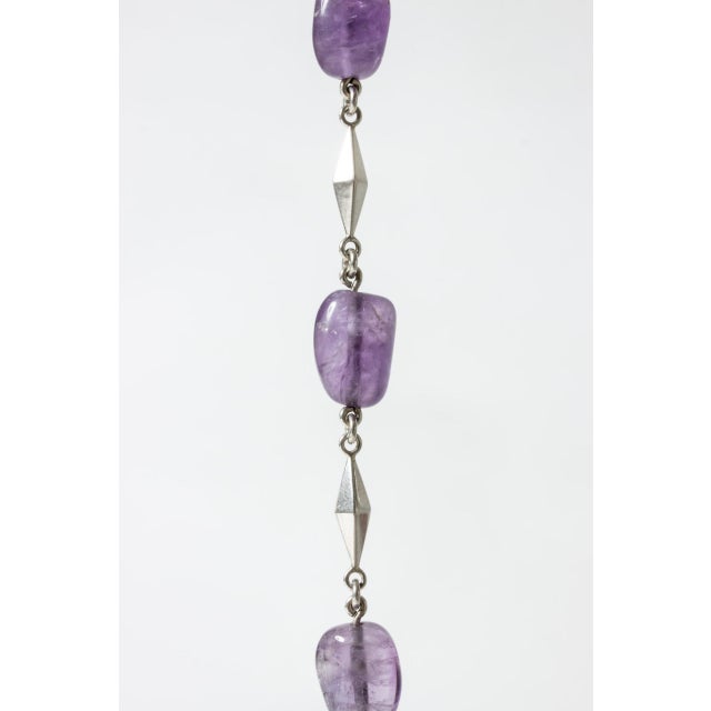1960s Mid-Century Silver and Amethyst Bracelet by Arvo Saarela, 1960s For Sale - Image 5 of 7