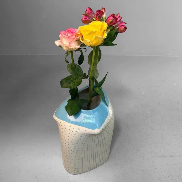 Japanese Modernist Ikebana Vase, 1970s For Sale - Image 13 of 18