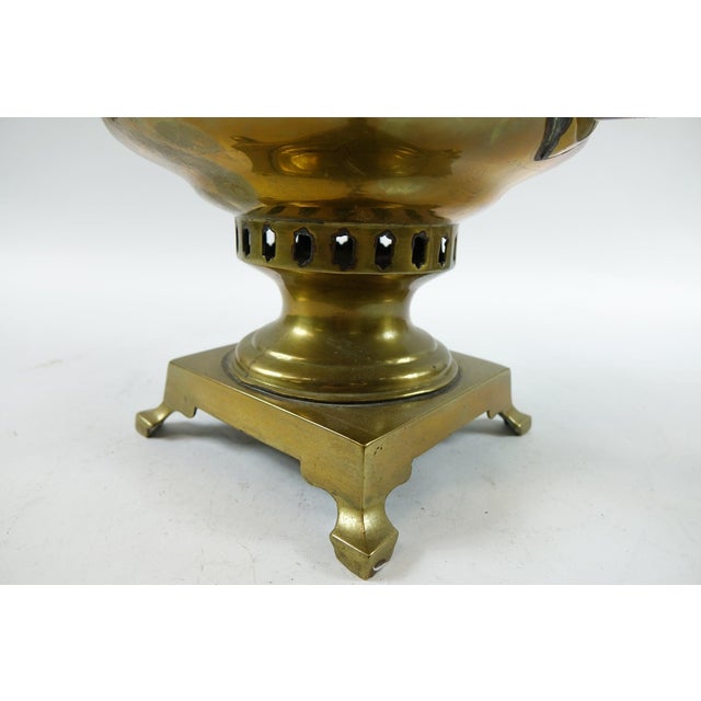 Metal Antique 19th Century Brass Samovar – Classic Antique-Style For Sale - Image 7 of 8