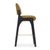 Contemporary Arches II Bar Stool in Muted Brown and Black Lacquered from Insidherland For Sale - Image 3 of 6