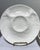 A set of six vintage white majolica artichoke plates produced in Gien, France. Beautiful examples of majolica--glazed...