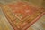 Impressive Coral Red With Palmettes Cross Pattern Antique Turkish Oushak Rug For Sale - Image 12 of 12