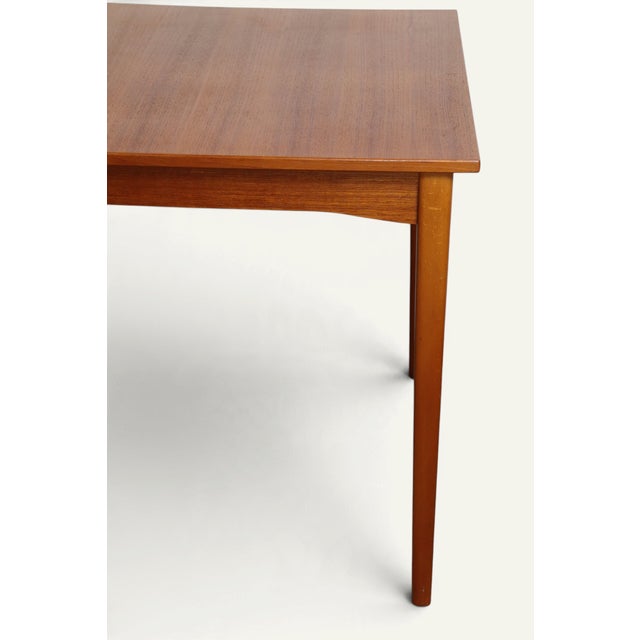 Extendable Rectangular Teak Dining Table, 1960s For Sale - Image 11 of 18