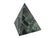 Contemporary Late 20th Century Italian Natural Solid Green Marble Stone Pyramid Sculpture For Sale - Image 3 of 8
