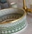 Ceramic Ceramic Countertop Handmade Sink for Bathroom With Brass Rim For Sale - Image 7 of 8