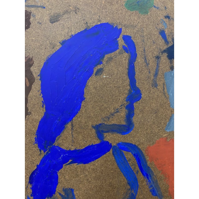 1960s Figurative Oil Painting "Crossed Arms" For Sale In Dallas - Image 6 of 8