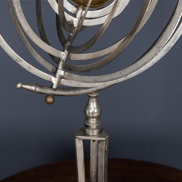 1930s Steel and Brass Copernican Armillary Sphere, 1930s For Sale - Image 5 of 18
