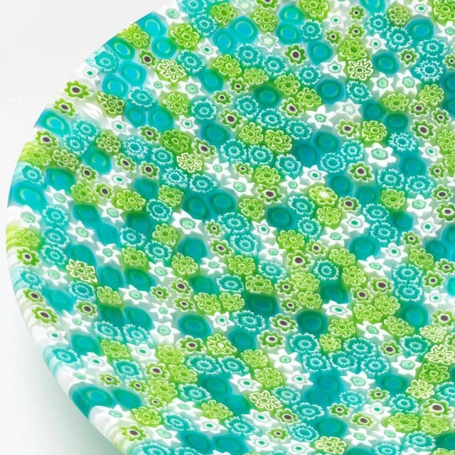 Contemporary Murano Glass Millefiori Plate by Ercole Moretti For Sale - Image 3 of 4