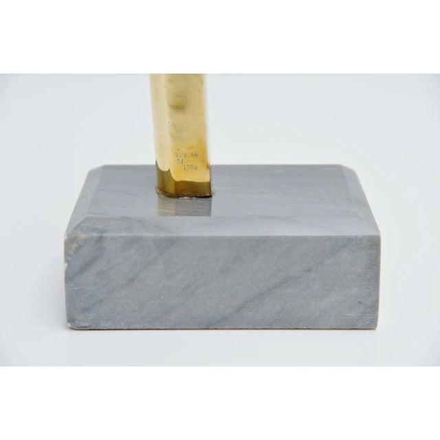 Gold Bronze Tree / Plant Sculpture by Hattakitkosol Somchai, 1970s For Sale - Image 8 of 9