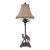 Berman Camel Table Lamp With Palm Motif Stem, Bronze-Tone Desert Safari Accent Lamp, 29"h For Sale