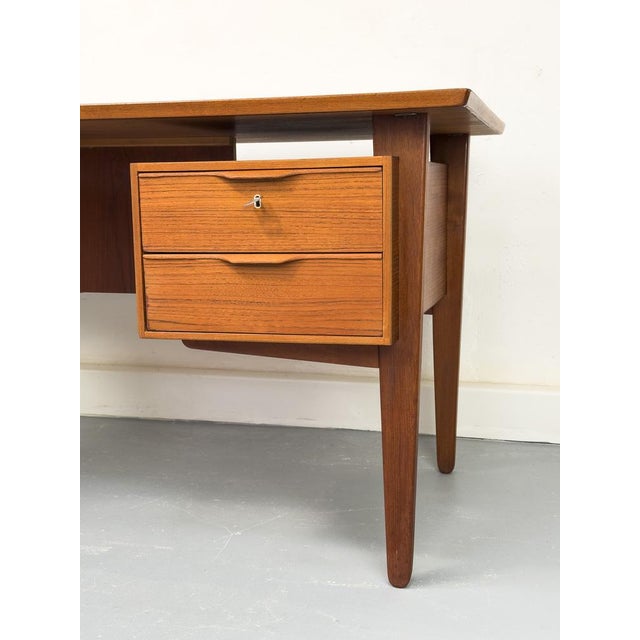 Danish Teak Desk with Drawers by Henning Jørgensen, 1960s For Sale - Image 6 of 18