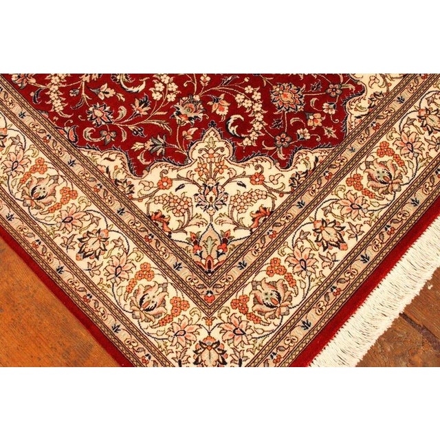 Textile Middle Eastern Rug in Wool For Sale - Image 7 of 11