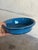 Ceramic Knabstrup Keramik Blue Ceramic Salad Bowl Deep Glossy Azure Denmark Mid-Century Modern 1960s For Sale - Image 7 of 10
