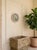 Vintage Hand-Painted Mediterranean Terracotta Ceramic Wall Plate – Bird & Tulip Motif For Sale - Image 10 of 12