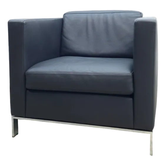 500 Leather Chair in Gray by Norman Foster for Walter Knoll For Sale