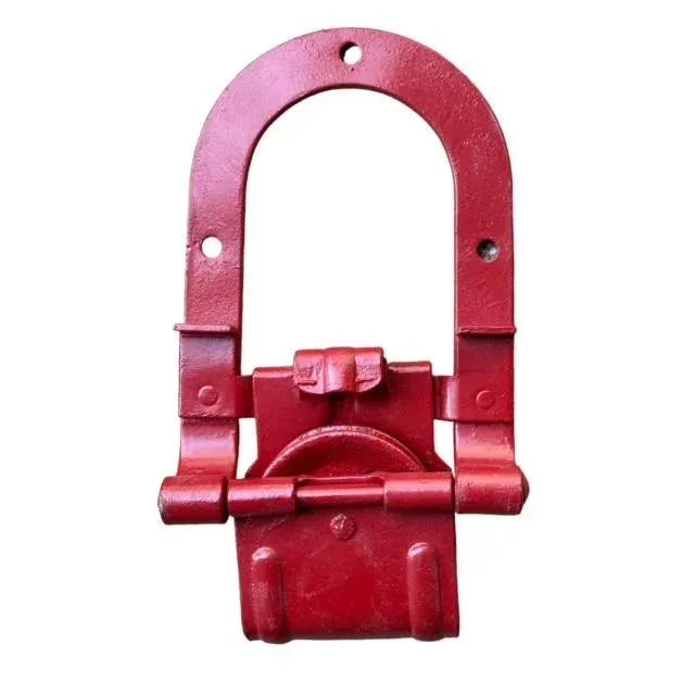 1900s Antique Red Barn Door Rollers - Set of 6 For Sale - Image 4 of 5