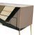 Beige Mid-Century Solid Wood and Colored Glass Italian Sideboard For Sale - Image 8 of 13