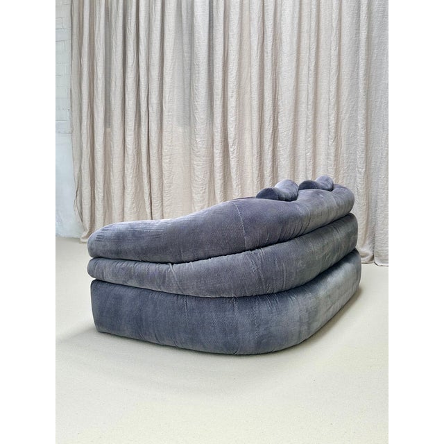Vintage Two-Seater Sofa in Velvet by De Pas Durbino & Lomazzi for Zanotta, Italy, 1960s For Sale - Image 6 of 10