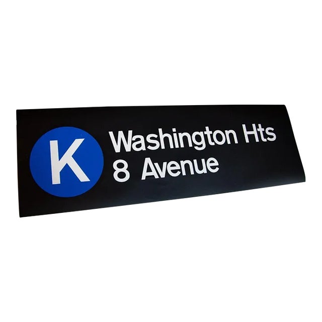 1980s 1980s New York City Subway 'K' Train Roll Sign For Sale