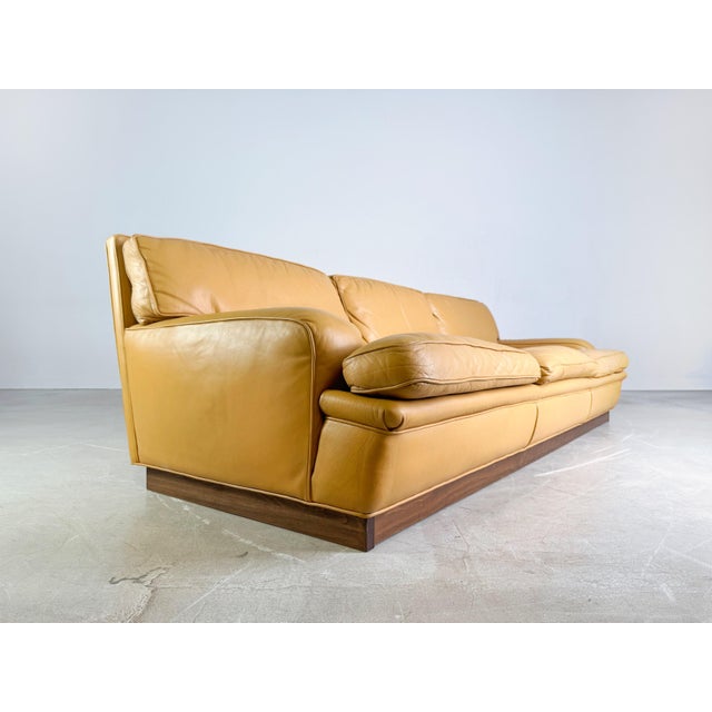 Mid-Century Three-Seater Sofa in Leather by by Arne Norell, Mexico For Sale - Image 5 of 13