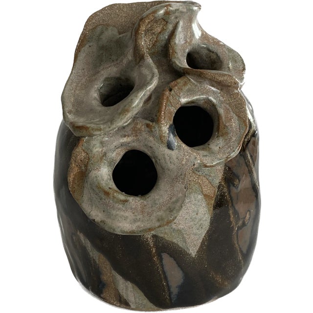 Studio Art Pottery Vase For Sale - Image 9 of 9