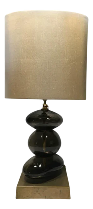 Blown Glass Bronze Color Table Lamp by Dimore Di Lucia Valzelli